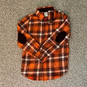 Brown and Orange Button-down